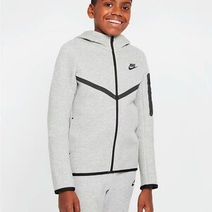 Nike sportswear tech fleece big kids zip up hoodie